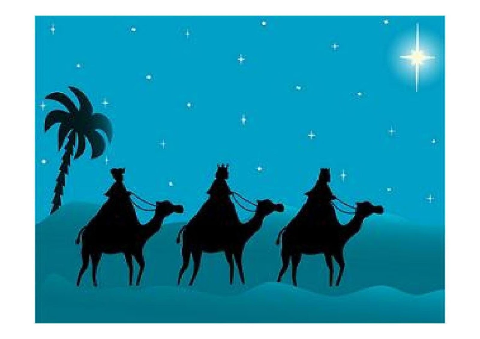 Image result for los reyes magos, pajes y camellos viniendo de oriente